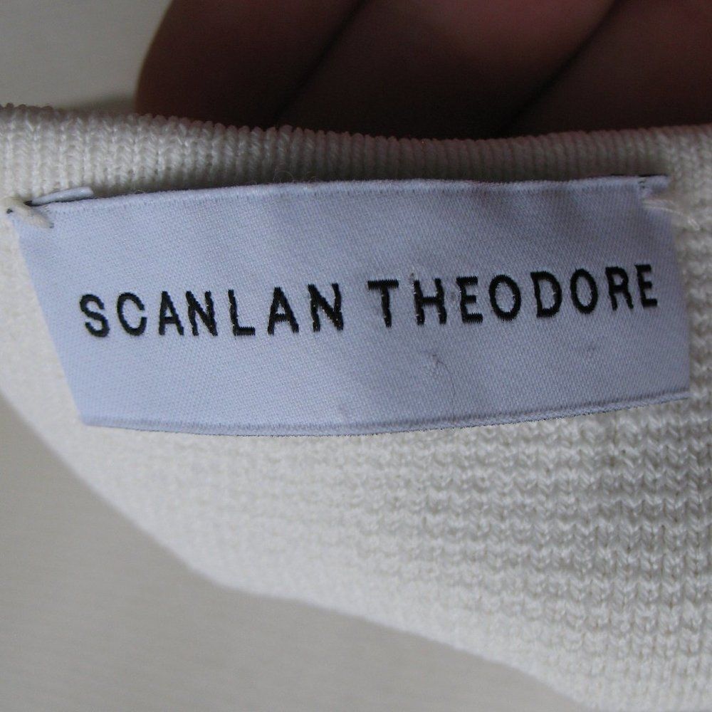 Scanlan Theodore Ivory Crepe Halter Dress - Picture 8 of 10